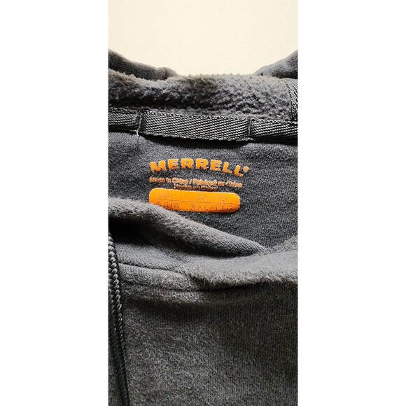 Merrell Men’s Athletic Hiking Pullover Hoodie Grey Graphic Hike On Size XLarge - Picture 7 of 7